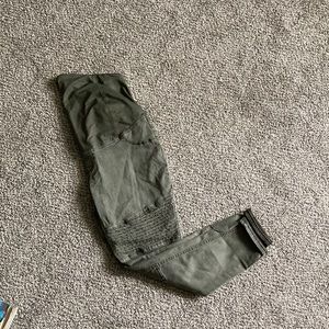 Army green maternity pants size 10